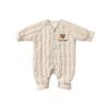 Babykoi Baby Clothes Long Sleeve Romper Spring Autumn Winter Clothes Newborn Thick Cotton Coveralls Baby Girls Preparing for Maternity Gift Plain