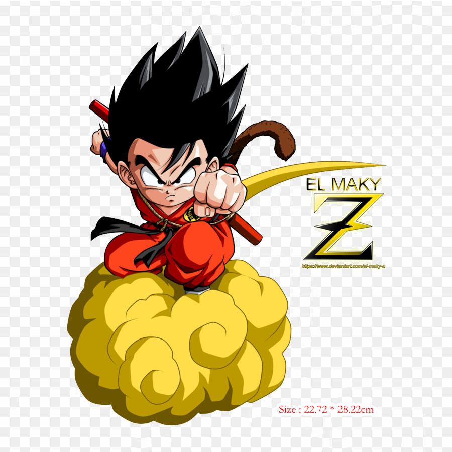 Patches For Clothes Bag Iron On Thermal Stickers Goku Con Fondo Transparente Goku Vegeta Pattern Washable Heat Transfer