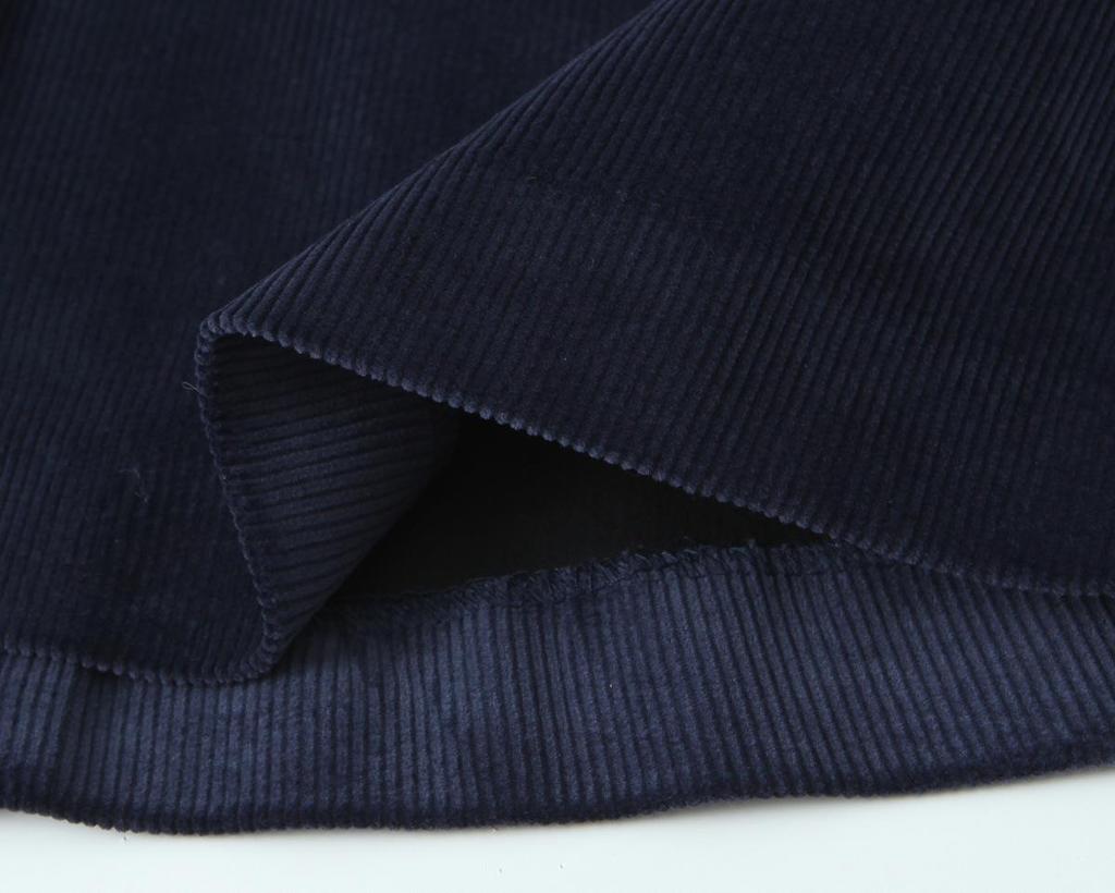 European & American Style Autumn Women's V-Neck Corduroy Loose Dress