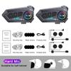 KEBIDUMEI 1/2x Motorcycle Intercom Headset Helmet For 2 Riders Intercommunicator Moto 300M Waterproof Music Sharing Interphone