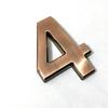 1 PC Waterproof Bronze ABS Plastic Numeral  Room Number Digits Sticker Address Sign Door Plates