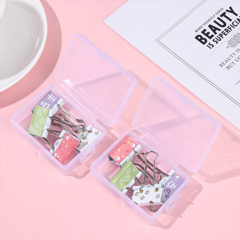 10Pcs Rings Rectangle Plastic Transparent Mini Boxes Container Storage Case Packaging Box