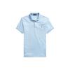 Polo SS24 Solid Color Logo Embroidered Casual Short Sleeve Polo Shirt Men Tops Island-Blue MNPOKNI1N822824-400