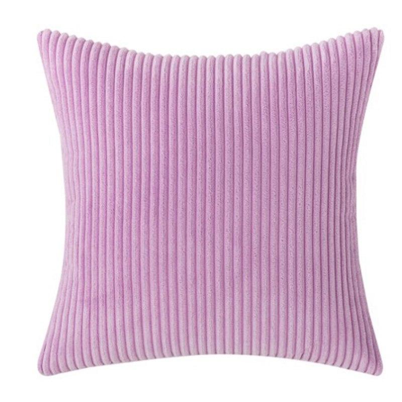 Square Cushion Case Sofa Cover Corduroy Winter Pillow Plush Velvet Home Decor
