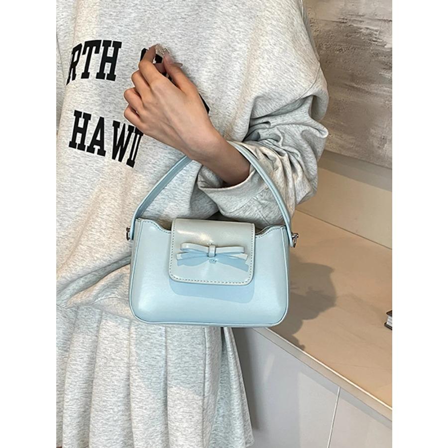 Bow Fashion Small Crossbody Bags for Women Classic Red Soft Leather Bridal Bag Multicolor Flap Design Lady Handbag