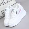 Women's Mesh Breathable White Shoes Versatile Thick Sole with Raised Sponge Sole Women's Versatile Mesh Shoes