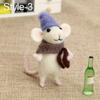 Non-Finished Poked Needle Kit Wool Kits Gift Mouse Wool Felting Mouse Ornament Felt Toy Doll