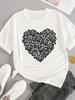 (Asian Size) T-shirts Fashion O-neck Female Casual Women's Top T Clothing Love Trend Cute Floral Print Short Sleeve Graphic Tee