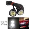 2/4/6 Pcs 12V 15W 22mm 12 LED Eagle Eye Car Fog DRL Daytime Reversing Backup Parking Signal Light