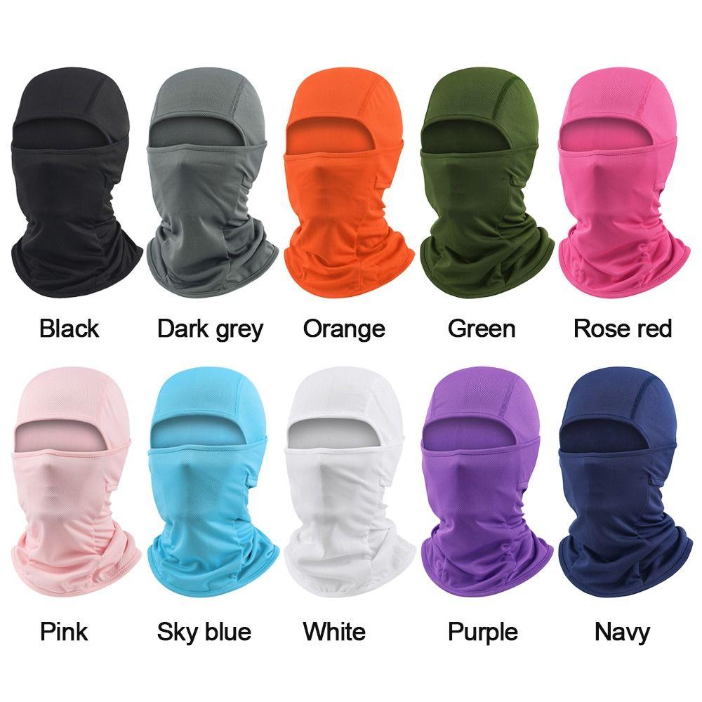 Cycling Helmet Sun Protection Face Hood Face Cover Cooling Neck Cycling Balaclava Full Face Cap