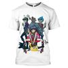 Rock Band Gorillaz Series Print Summer Men's O-Neck T-shirt Casual Short Sleeve Oversized T Shirts Fashion Trend Men Clothing