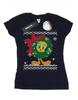 Womens/Ladies Tweety Pie Christmas Fair Isle Cotton T-Shirt