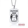 In the Darkest Hour When Demons Come Brothers Dog Tags for Men Stainless Steel Pendant BFF Necklaces Fraternal Gift