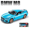 1:24 Scale M8 Model Car, Zinc Alloy Pull Back Toy Car with Sound and Light for Kids Boy Girl