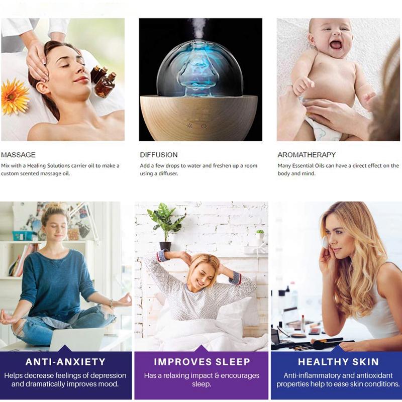 MAYJAM 3/6Pcs 10ML Vanilla Essential Oil Diffuser for Healthy Calming Sterilization Air Fresh Care Body Relieve Floral Fragrance Oil