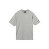 FW22 Solid Color Logo Patch Round Neck Short Sleeve T-Shirt Men Tops Gray IB4786
