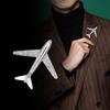 New Fashionable Airplane Brooch Is Versatile High-end and Sophisticated  It Is A Men's Decorative Accessory  A Suit Brooch and A Brooch for Trendy Men