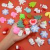 10/30/50Pcs Christmas Squishy Stress Relief Toys Kids Party Favors Birthday Rewards Gifts Goodie Bag Filler Santa Claus New Year 2025
