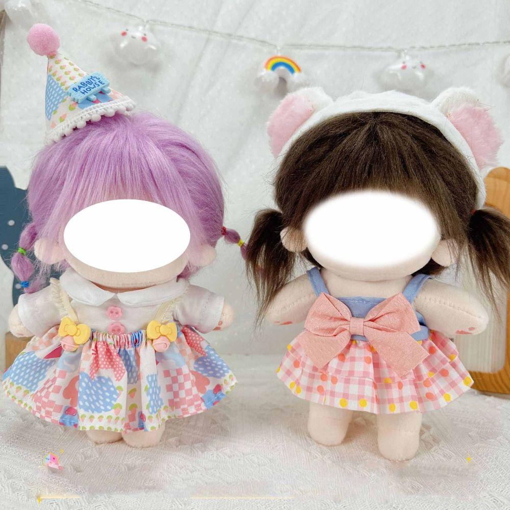 Multicolor Doll Clothes Accessories Hairband Suspender Toy Cap Dress Suit Cotton Stuffed Doll