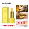 7 Color Gold Lipstick Velvet Matte Non-stick Cup Waterproof Fashion Sexy Nude Shiny Gold Lipstick