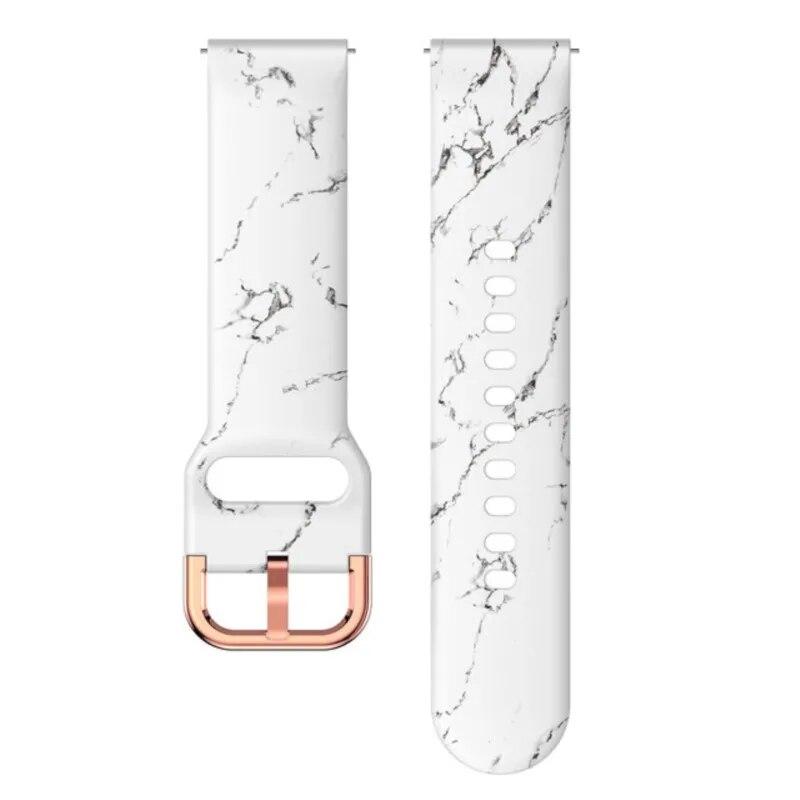 Силиконовый ремешок с принтом для Samsung galaxy watch 6 Classic-5-pro-4, спортивный браслет, ремешок 20 мм, 22 мм для Amazfit GTS/GTR/4/3/2e Mini