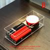 Clear Acrylic Makeup Layered Storage Box Dressing Table Cosmetic Lipstick Finishing Grid Box Desktop Drawer Storage Compartment