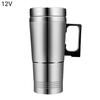 Car Electric Kettle Detachable Fast Heating 12/24V 300ml Stainless Steel