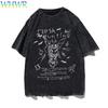 Oversized Loose Washed Cotton T-shirt Men and Women Can Be Short-sleeved Round Neck Fashion Arrival of Summer T-shirts