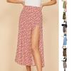 Summer Skirt Leopard Elastic Women High Waist A-line Dress