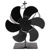 6 Blades Heat Powered Stove Fan Non Electric Self Starting Fireplace Fan High Temperature Resistant