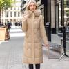 European and American Winter New Fashion Large Overcoat Women's Long Knee Thick Cotton-padded Clothes
