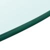 VidaXL Plateau de Table, Ø 700 mm, Verre Trempé, Sans Montage, Transparent, Rond, 8 mm d’Épaisseur 243628