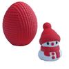 Multicolor 3D Printed Snowman Ornament and Key Pendant – Children's Toy and Dragon Egg Decoration