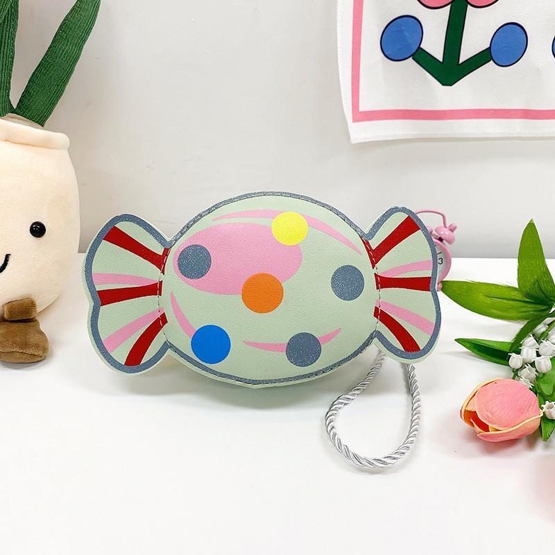Candy Modern Colorful Pattern Bag For Young Girls Cute Lightweight Pu Purse