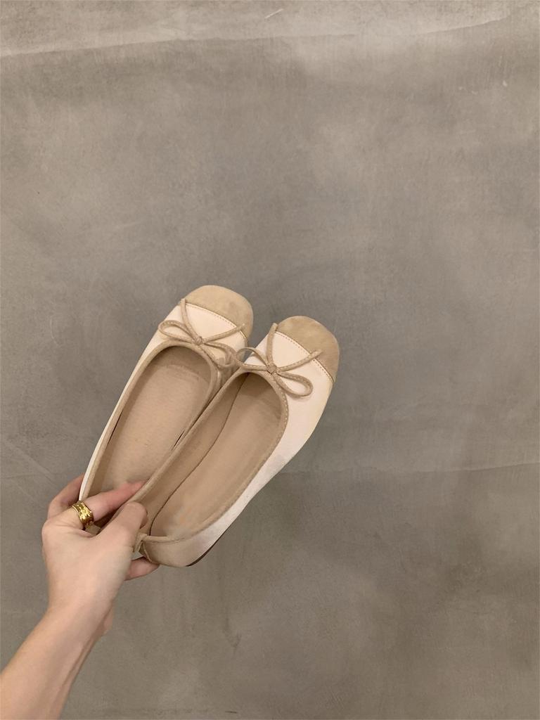 Flat-bottomed Gentle Evening Shoes French Small Red Single Shoes Women's Shoes 2025 Spring and Autumn Soft-soled Silver Ballet Shoes