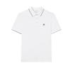 Fashion Simple Short Sleeve Polo Shirt Men Tops White F51M523101A-WT