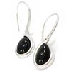 [I3982] - Silver 'Ruth' Onyx Earrings
