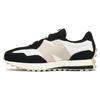 Nb 327 Comfortable Retro Low Top Casual Running Shoes Unisex Sneaker White Black MS327BWT