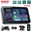 5inch GPS Navigation Motorcycle IPX7 Waterproof Apple CarPlay Display Screen Portable Motorcycle Wireless Android Auto