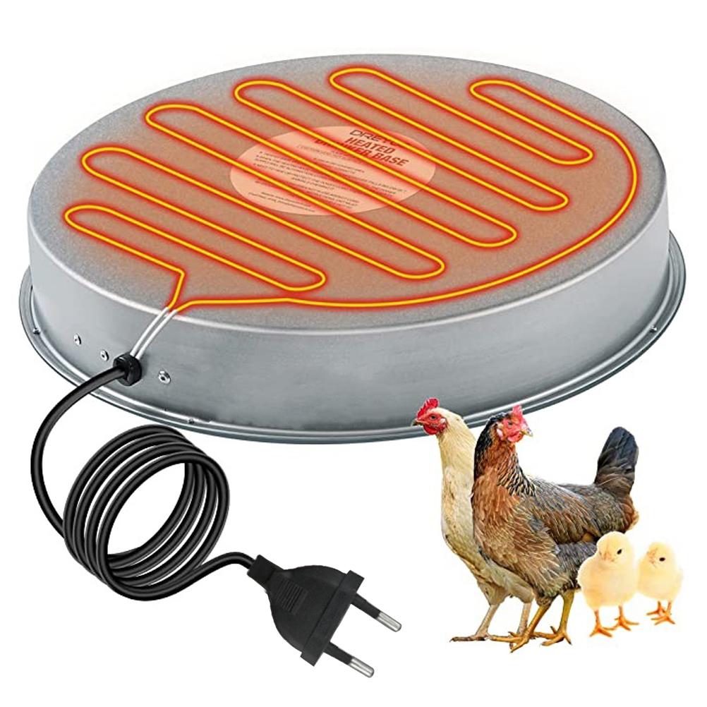 Heated Base for Metal Poultry Founts Poultry Drinker Water Heater Base for Founts Buckets