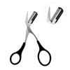 3 Color Eyebrow Trimmer Scissor with Eyelash Comb Hair Scissors Stainless Steel Eyebrow Shaver Razor Grooming Makeup Accessories