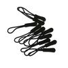 10pcs Zipper Pulls Replacement Zip Cord Puller Slider Jacket Backpacks Black