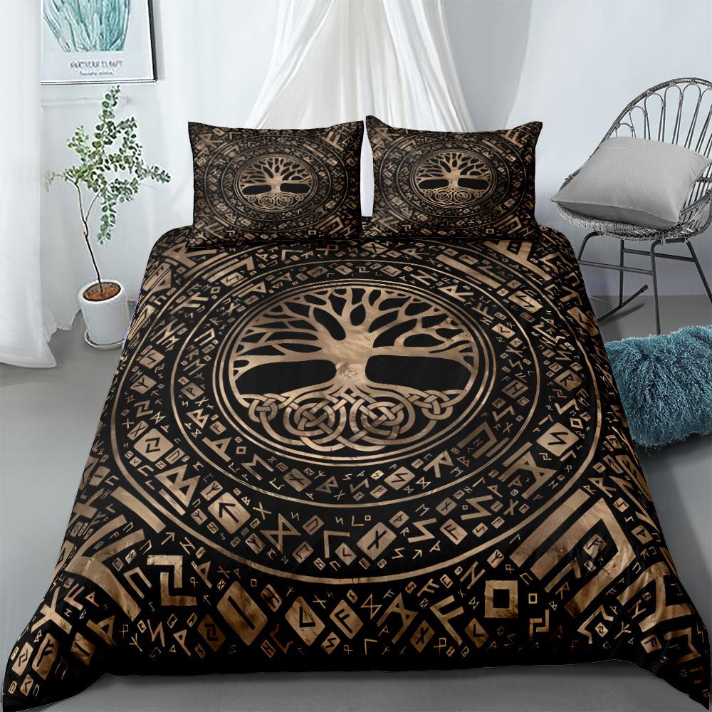 Yggdrasil Tree of Life Duvet Cover Set King Queen Double Twin Single Bed Linen Set