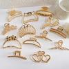 Korean Style Metal Claw Hair Clip: Heart-Shaped Women's Hairpin & Accessory