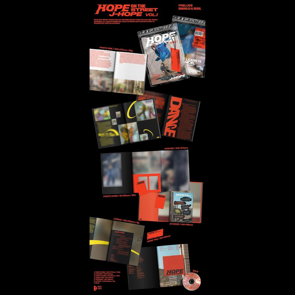 [SET] J-HOPE - HOPE ON THE STREET VOL.1 SET + Weverse Albums Ver.