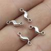 50pcs 11x3mm Connector Charms For Jewelry Making Twist Drop Connector Charms Charm Twist Drop Connector