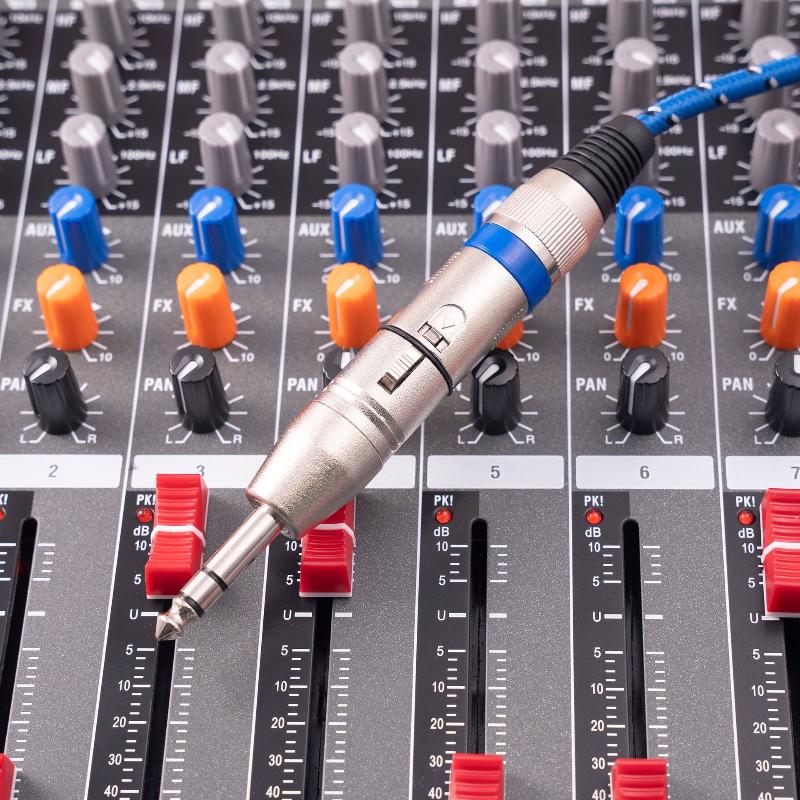 Zinc Alloy 1/4 Inch Trs To Xlr Adapter 6.5Mm Stereo 1/4 Trs Male To Xlr 3Pin Female And Male Stereo Balanced Sound Connector