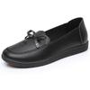 Spring Non-slip Elderly Flat Shoes Elderly Comfortable Single Shoes Soft-soled Shoes Leather Shoes Middle-aged and Elderly Women's Shoes