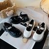 Girls' Leather Shoes 2025 Spring and Autumn New Cute Bow Pearl Princess Shoes Children's Performance Shoes Fashion Single Shoes Trend