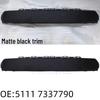 BMW Mini F55/F56/F57 Front Bumper Trim & License Plate Cover - Gloss Black/Matte, 51117337791